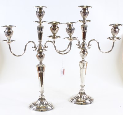 Lot 167 - A pair of Mappin & Webb silver plated three...