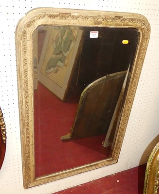 Lot 1118 - A late 19th century cream painted bevelled...