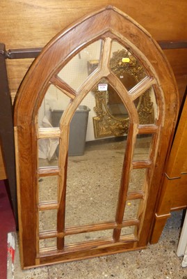 Lot 1128 - A contemporary Eastern hardwood arched wall...