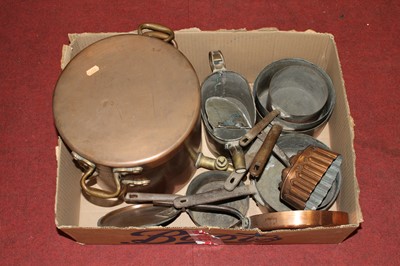 Lot 199 - A collection of Victorian and later metalware...