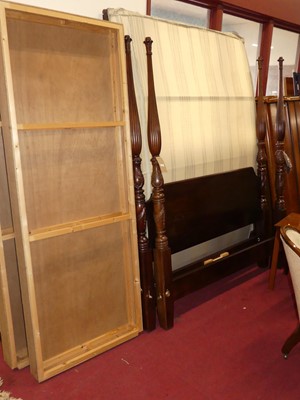 Lot 1140 - A contemporary mahogany kingsize full tester...