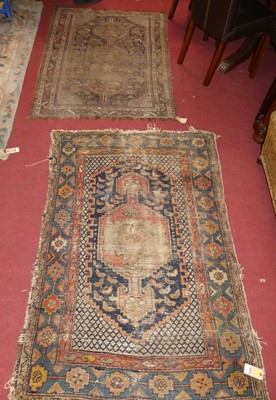 Lot 1145 - Two Persian woollen Tabriz rugs, each heavily...