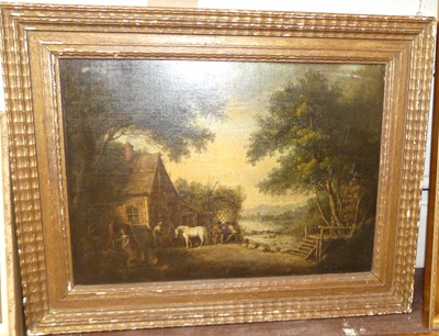 Lot 1032 - Alex Nasmyth (1758-1840) - The Klekam Inn, oil...