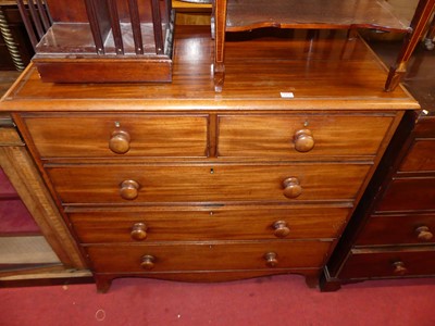 Lot 1194 - A mid-Victorian mahogany squarefront chest of...