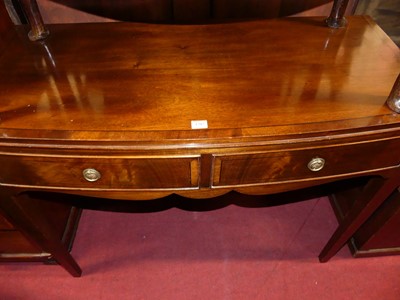 Lot 1202 - A contemporary mahogany and crossbanded...