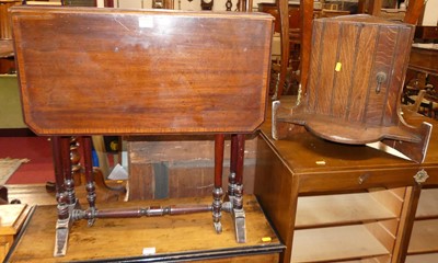 Lot 1222 - An Edwardian mahogany and satin wood inlaid...