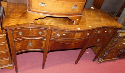 Lot 1232 - A Regency style mahogany and crossbanded...