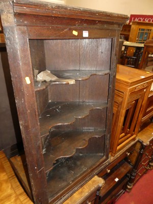 Lot 1233 - A provincial early 19th century oak wall...