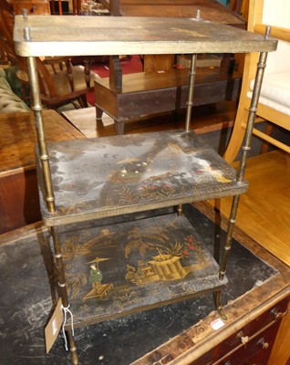 Lot 1240 - A contemporary Japanese three-tier etagere,...