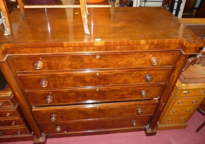 Lot 1264 - A circa 1830s Scottish mahogany and flame...