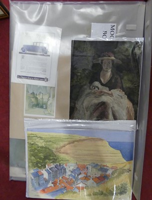 Lot 1068 - A small selection of unframed colour prints,...