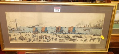 Lot 1092 - Mid-20th century English school - The foxes...