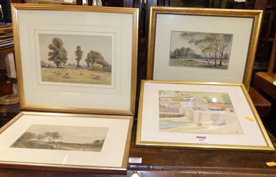 Lot 1095 - N.A. Whittingham - River landscape,...