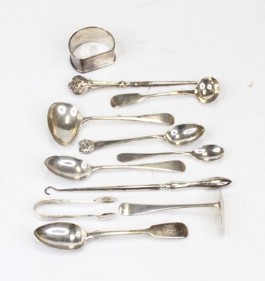 Lot 318 - A small collection of miscellaneous silver and...