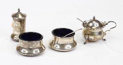 Lot 405 - A pair of George V silver open salts, each of...