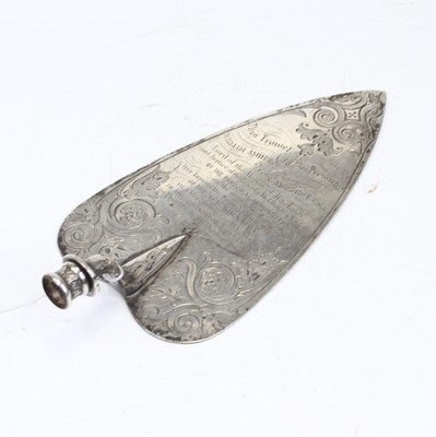 Lot 416 - A Victorian silver presentation trowel...