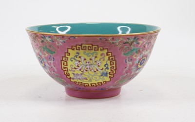 Lot 232 - A Chinese porcelain bowl, decorated with...