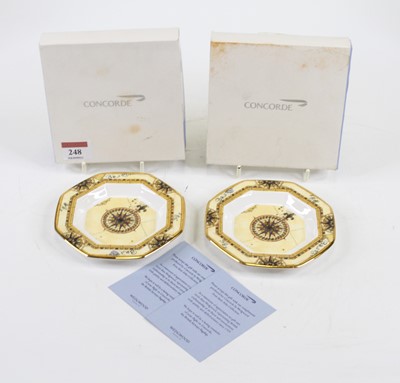 Lot 248 - Two Wedgwood for Concorde 'Atlas' pattern...