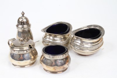 Lot 441 - A pair of Edwardian silver open salts, of...