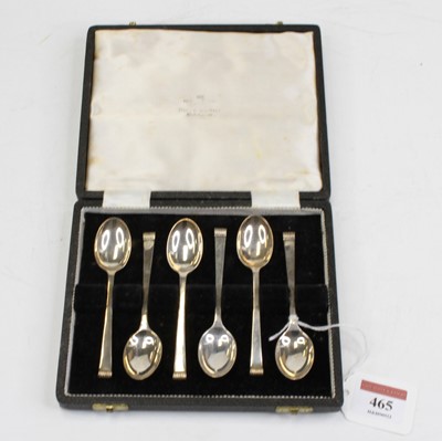 Lot 465 - A cased set of six Elizabeth II silver...