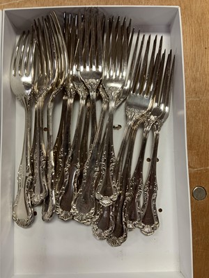 Lot 520 - A Mappin & webb silver plated cutlery set