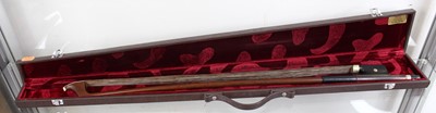 Lot 546 - A French style fully mounted double bass bow,...