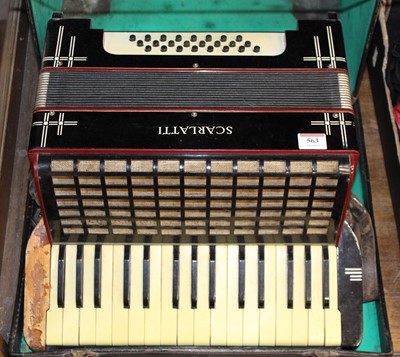 Lot 563 - A vintage Scarlatti piano accordion, cased