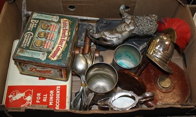 Lot 584 - Two boxes of miscellaneous items to include...