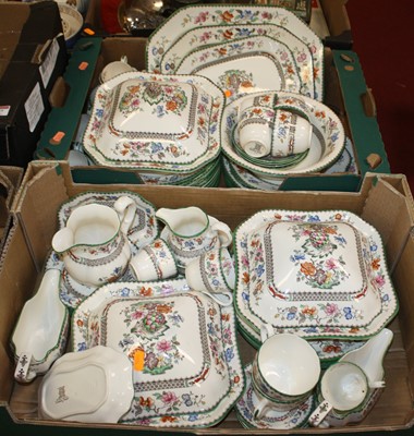 Lot 585 - A Copelands Spode Chinese rose pattern part...