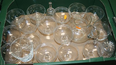 Lot 598 - A collection of glassware to include drinking...