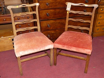 Lot 1318 - A pair of mahogany Heppelwhite style...