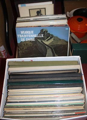 Lot 623 - Two boxes of LPs, mainly classical