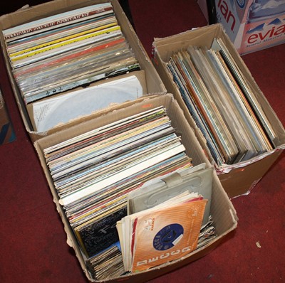 Lot 624 - Three boxes of vintage LPs to include The...