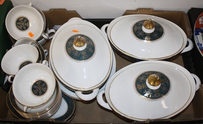 Lot 636 - Three boxes containing a Royal Doulton Carlyle...