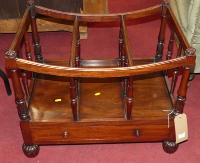 Lot 1350 - A circa 1840s mahogany three division...