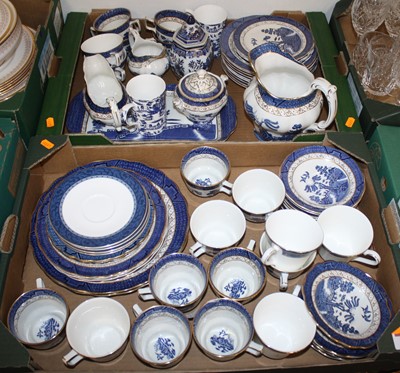 Lot 633 - Two boxes of Booth's Real Old Willow pattern...