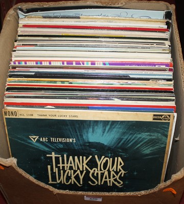 Lot 650 - A collection of vintage LPs to include Nat...