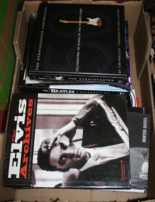 Lot 654 - A collection of books related to rock and pop