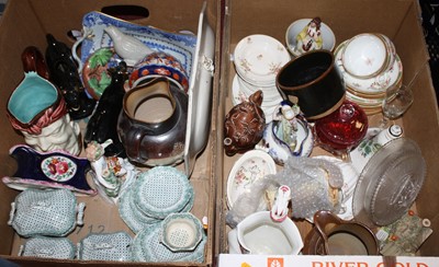 Lot 674 - Five boxes of glass ware and ceramics to...