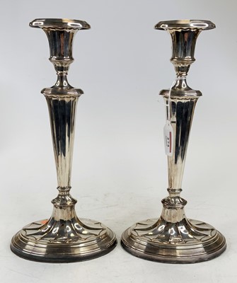 Lot 274 - A pair of 19th century Sheffield plate table...