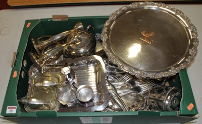 Lot 291 - A 19th century Sheffield plate silver plated...