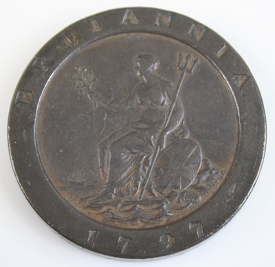 Lot 2115 - Great Britain, 1797 cartwheel penny, Soho mint,...