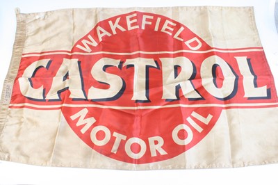 Lot 140 - A double sided silk advertising flag for...