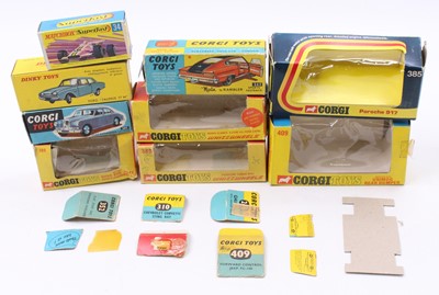 Lot 1369 - Corgi, Dinky, and Matchbox Toys empty box...