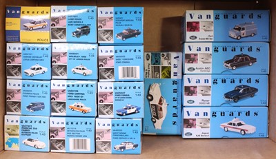 Lot 912 - 17 boxed Police Vanguards 1/43 scale diecast...