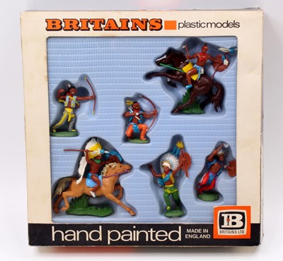 Lot 2072 - A Britains No. 7522 plastic Swoppet Indians...