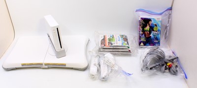 Lot 1570 - A Nintendo Wii console with controllers, a Wii...