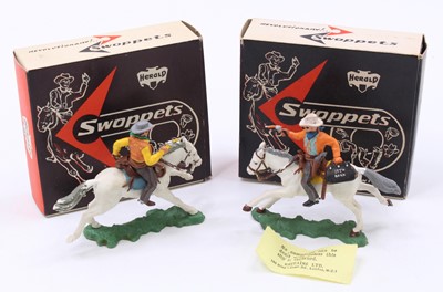 Lot 2080 - A Herald Swoppets boxed Cowboy figure group,...