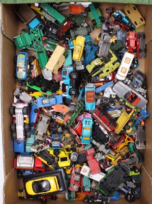 Lot 1530 - A tray of mixed play worn diecasts comprising...