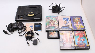 Lot 1766 - Sega Mega Drive Console and games to include...